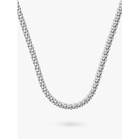 Nina B Silver Chunky Popcorn Chain Necklace