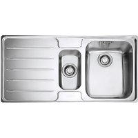 Franke Laser LSX 651 1.5 Kitchen Sink With Right Hand Bowl, Stainless Steel