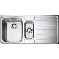 Franke Laser LSX 651 1.5 Kitchen Sink With Left Hand Bowl, Stainless Steel