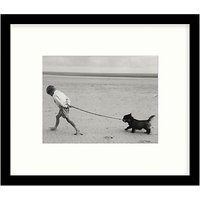 Getty Images Gallery Walking The Dog Framed Print, 56 X 67cm