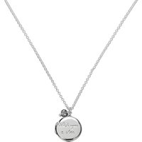 Martick Wish Upon A Star Secret Locket Pendant Necklace, Silver