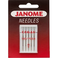 Janome Standard Sewing Needles, Sizes 9-16, Pack Of 5