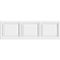 Cooke & Lewis Pienza Deco Gloss White Straight Front Panel (W)1700mm