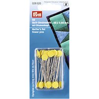 Prym Quilter's Flat Flower Pins, 60 X 50mm, Pack Of 50