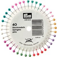 Prym Pearl Head Pins, Various Colours, 38mm, Wheel Of 40