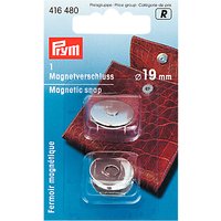Prym Magentic Snap Fasteners, Silver Colour, 19mm