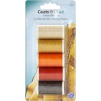Coats Duet Sewing Thread, Nr. 100, Brown/Orange/Red