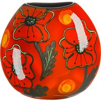 Poole Pottery Poppyfield Purse Vase, H20cm