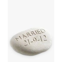 Personalised 'Married' Wedding Stone