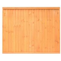 Close Board Traditional Fine Sawn Vertical Slats Fence Panel (W)1830mm (H)1500mm Pack Of 5