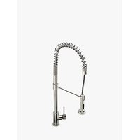 Abode Stalto Professional Kitchen Tap, Stainless Steel