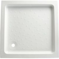 B&Q High Wall Square Shower Tray (L)900mm (W)900mm (D)95mm