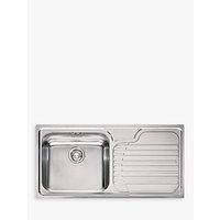 Franke Galassia GAX 611 Kitchen Sink With Left Hand Bowl, Stainless Steel