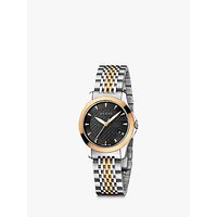 Gucci YA126512 Women's G-Timeless Two Tone Date Bracelet Strap Watch, Silver/Rose Gold