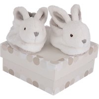 Doudou Et Compagnie Baby Rabbit Booties Gift Box, Brown