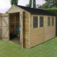 8X10 Apex Tongue & Groove Wooden Shed With Assembly Service
