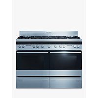 Fisher & Paykel OR120DDGWX2 Dual Fuel Range Cooker, Stainless Steel
