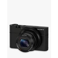 Sony Cyber-shot DSC-RX100 Compact Camera, HD 1080p, 20.2MP, 3.6x Optical Zoom, 3” LCD Screen, Black