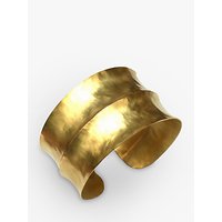 Dower & Hall Nomad Vermeil Double Concave Hammered Cuff, Gold