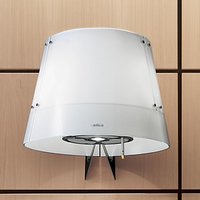 Elica Charm Cooker Hood, Stainless Steel/White Glass