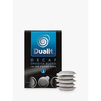 Dualit 15140 Smooth Decaf ESE Pods, Pack Of 14