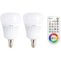 Idual E14 470lm LED Dimmable GLS Light Bulb With Remote Pack Of 2