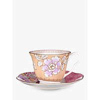 Wedgwood Butterfly Bloom Cup And Saucer Set, Yellow