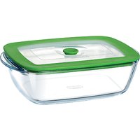 Pyrex Glass Rectangular Storage Oven Dish With Lid, 2.6L