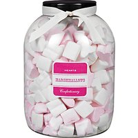 Farhi Strawberry Flavoured Pink And White Marshmallow Hearts Jar, 1kg