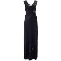 Phase Eight Collection 8 Melody Fringed Dress, Black/Navy
