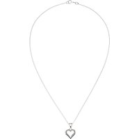 John Lewis Sterling Silver Heart Locket Necklace