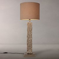 Pacific Lifestyle Margot Sculptured Slim Rectangle Table Lamp, Nickel