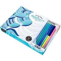 Vive Le Color! Serenity Colouring Book With Coloured Pencils