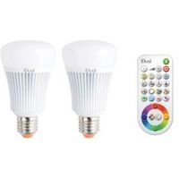 Idual E27 806lm LED Dimmable GLS Light Bulb With Remote Pack Of 2