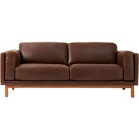 West Elm Dekalb Aniline Leather Sofa, Molasses