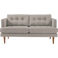 West Elm Peggy 2 Seater Sofa, Linen Weave Platinum