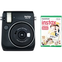 Fujifilm Instax Mini 70 Instant Camera With 10 Shots Of Film, Selfi Mode, Built-In Flash & Hand Strap