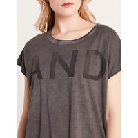 AND/OR Pigment Washed Top, Charcoal