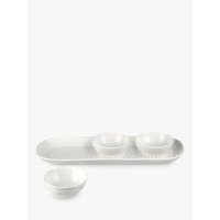 Sophie Conran For Portmeirion Dip Bowls On Tray, Set Of 3, White