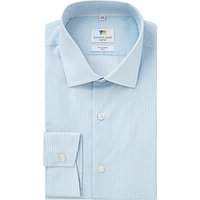 Richard James Mayfair Print Slim Fit Shirt, Blue/White