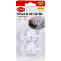 Clippasafe Plug Socket Covers, Pack Of 6, White