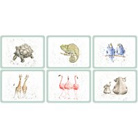 Pimpernel Wrendale Zoological Placemat, Set Of 6