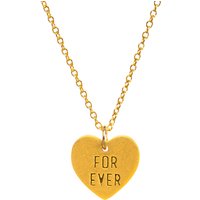 Dogeared For Ever Heart Pendant Necklace, Gold