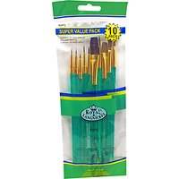 Royal & Langnickel Sable Paint Brush Set, Pack Of 10