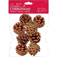 Docrafts Large Pinecones, Pack Of 8, Brown