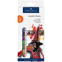Faber-Castell Acrylic Starter Paints, Pack Of 12