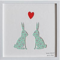 Bertie & Jack - Bestest Bunnies Framed 3D Cut-out, 27 X 27cm