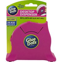 West Designs Mini Glue Dot Desktop Dispenser, 300 Pieces