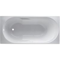 Cooke & Lewis Shaftesbury Acrylic Rectangular Straight Bath (L)1600mm (W)750mm - 03826362