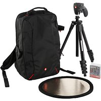 Manfrotto DSLR Accessories Starter Kit For Canon Cameras With Backpack, Tripod, Reflector & UV Filter